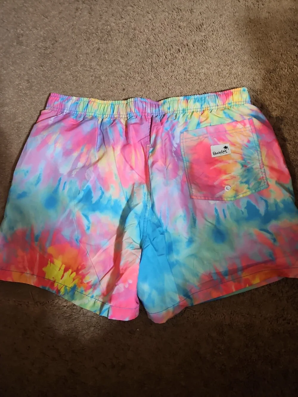 Boardies Apparel Mens Size XL Tie Dye Lined Swim Trunks Shorts